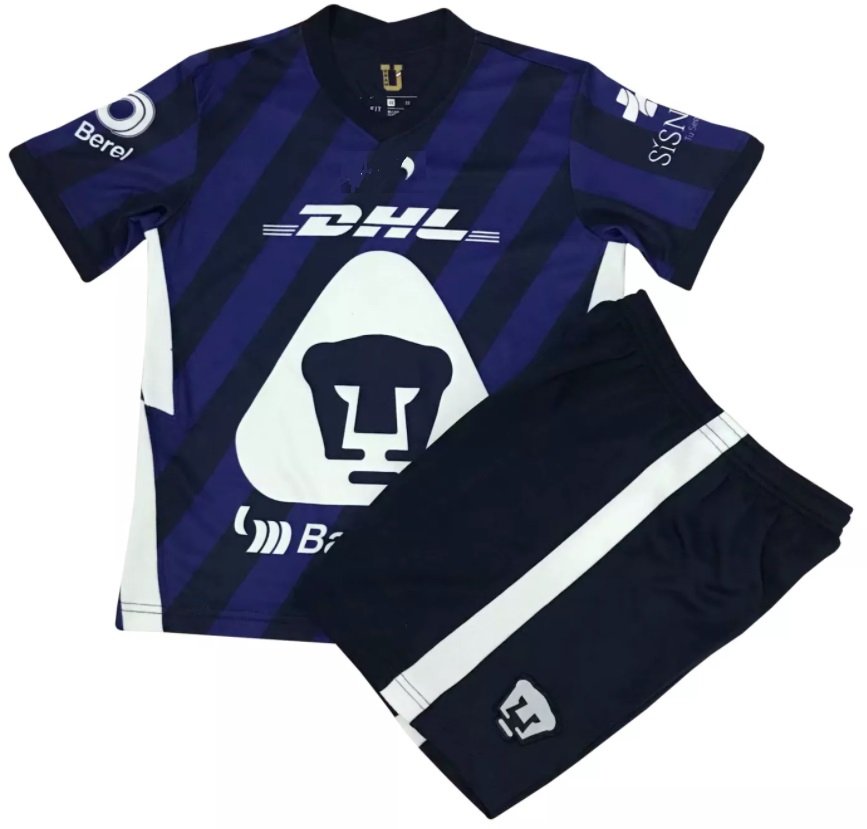 Kit infantil Pumas Unam 2020 2021 II Away jogador